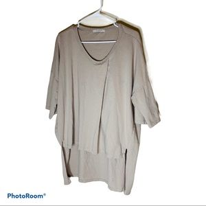 Lagon Look‎ Ellison High/Low Top Soft Tan Size 3X?